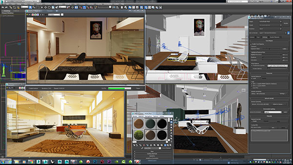 کاربرد نرم افزار تری دی مکس 3D MAX - آموزشگاه معماری 